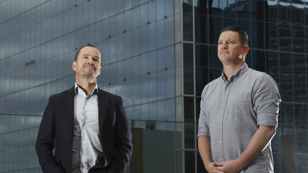 Kohab co-founders David Dawson (left) and Darren Clark see big potential in bringing property planning into one platform. 