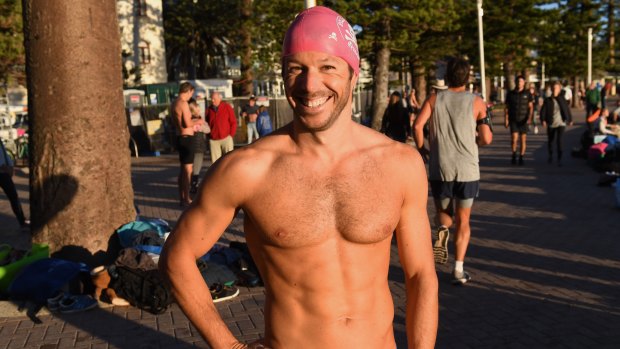 A member of the "Bold and Beautiful" swimming group Jacques Lepron has yet to decide how he will vote in Warringah.