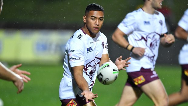 Manly young gun Albert Hopoate.