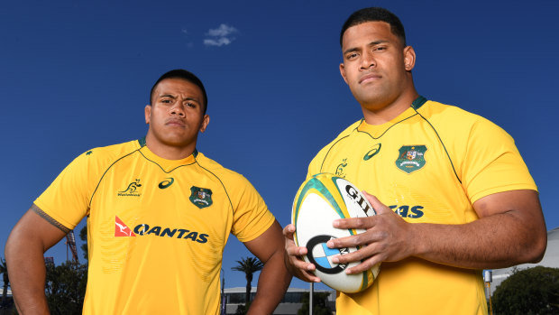 Brumbies props Allan Alaalatoa, left, and Scott Sio will be aiming for World Cup selection.