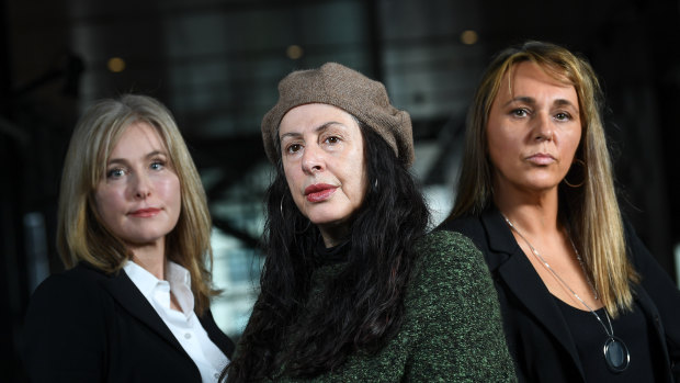 Sandra Rokebrand, Maria Moutsidis and Suzii Crowley allege serious misconduct on the part of former Hawthorn doctor Con Kyriacou.