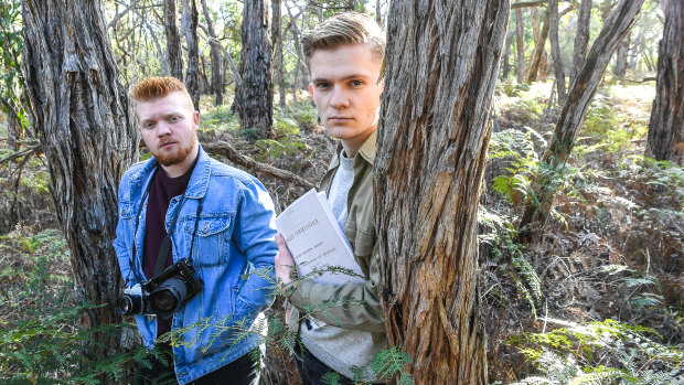 Ben Head, a film and TV student, with camerman Ben Thompson.