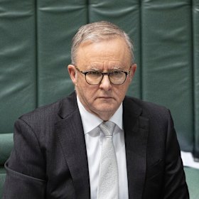 Prime Minister Anthony Albanese during question time.