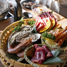 Food is a mix of Western family favourites and Japanese.