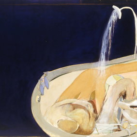 Brett Whiteley's 'Woman in Bath' (1963) is one of the works used in the Aje collection.