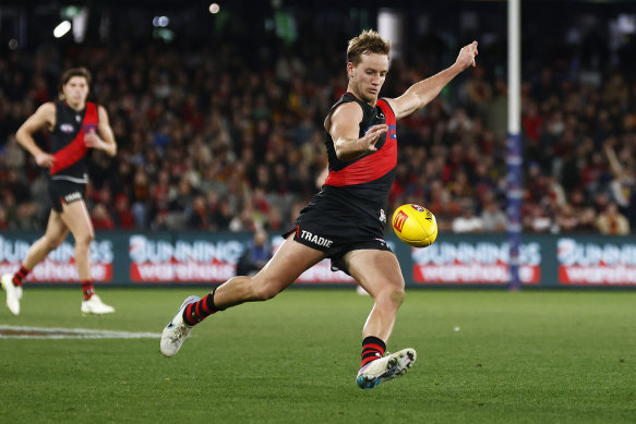 Darcy Parish is out for Essendon with a persistent hamstring injury.