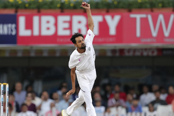 Shahbaz Nadeem took the final two wickets for India in his Test debut.