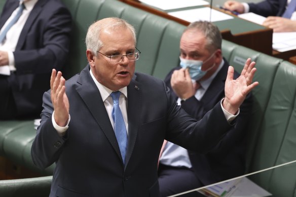 Prime Minister Scott Morrison and Deputy Prime Minister Barnaby Joyce. 