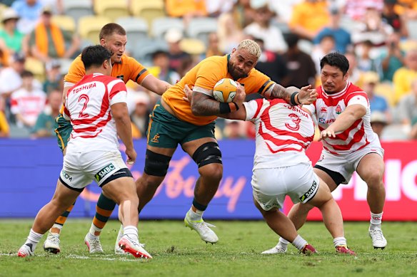 Lukhan Salakaia-Loto will provide physicality against the Springboks on Sunday.