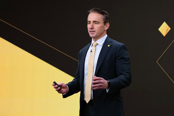 Commonwealth Bank chief Matt Comyn presents the bank’s full year 2026 results earlier this month.
