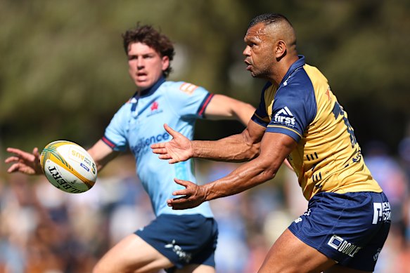Kurtley Beale playing for the Western Force early this month in the Super Rugby AUS competition.