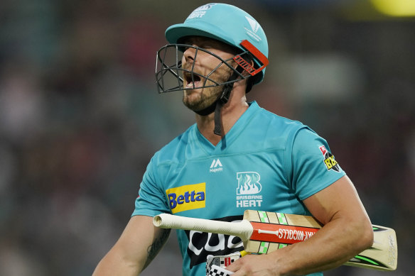 Chris Lynn’s time at the Brisbane Heat has come to an end.