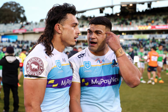 Titans forwards Tino Fa’asuamaleaui and David Fifita both have get-out clauses in their contracts tied to sacked coach Justin Holbrook.