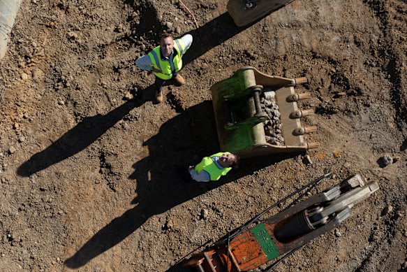 LGI chief executive Jarryd Doran and WAMC chief executive Peter Graham from above.