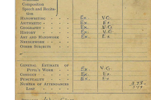 Old school: A report from the 1950s.