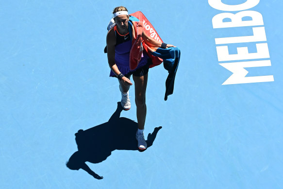 Early exit ... Victoria Azarenka.