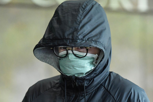 Yixuan Cui outside court in 2018.