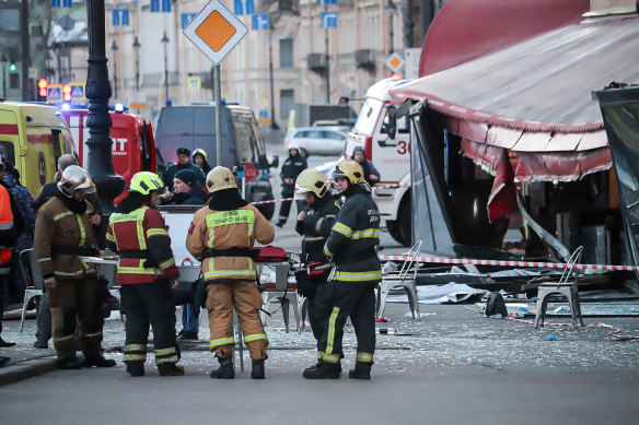 The explosion tore through the cafe and reportedly killed pro-Russian blogger Vladlen Tatarsky.