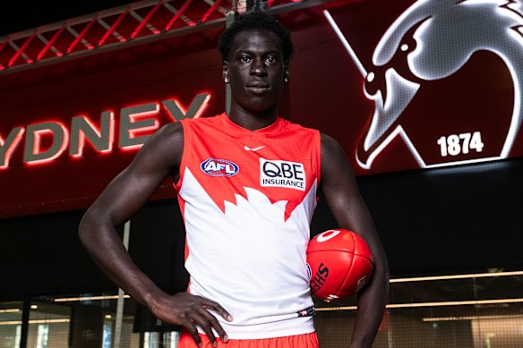 Sydney’s Riak Andrew.