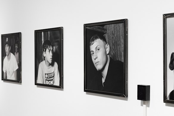 Dread Scott’s black-and-white portraits at the Campbelltown Arts Centre.