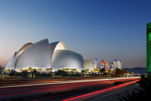 “I can see the point,” says Bjarke Ingels of the comparison between the Sydney Opera House and his company’s new design in Las Vegas.