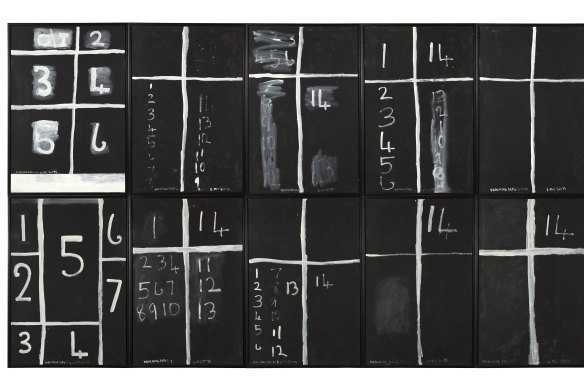 A major piece: Colin McCahon
Teaching aids 2 (July) from the series Teaching aids 1975,© Estate of Colin McCahon