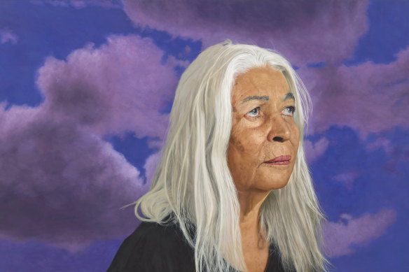 Angus McDonald’s portrait of Marcia Langton, AO is also an Archibald finalist.