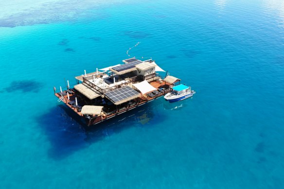 Floating pontoon Seventh Heaven Fiji is now offering overnight stays.