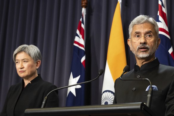 Minister for Foreign Affairs Penny Wong and India’s External Affairs Minister Subrahmanyam Jaishankar.