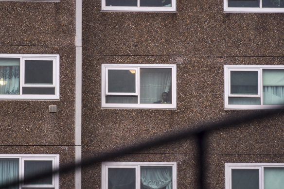 Residents stuck in their homes during the July 2020 lockdown of nine Melbourne public housing towers.