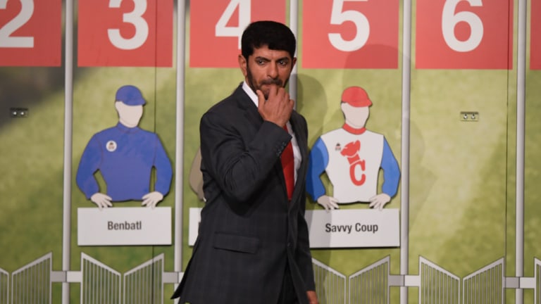 Party pooper?: Benbatl's trainer Saeed bin Suroor.