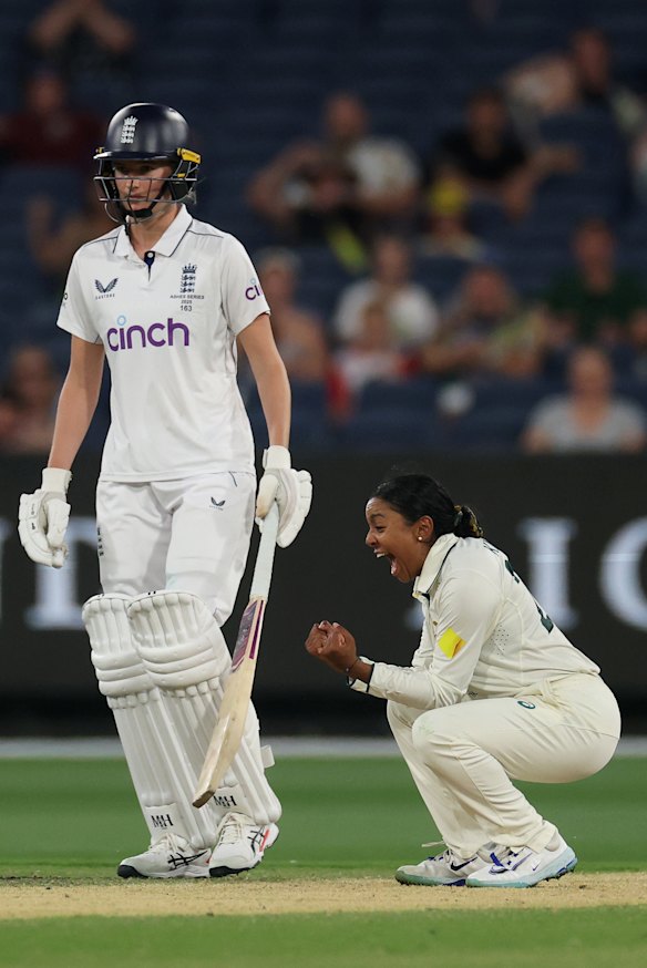 There were contrasting emotions for Australia and England as King completed the Test victory.