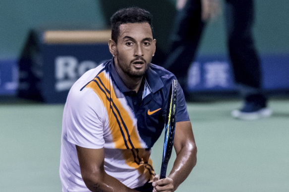 Nick Kyrgios was a first-up winner at the Kremlin Cup.