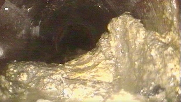 A fatberg discovered in Brisbane by Queensland Urban Utilities.