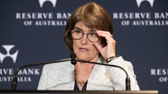 Reserve Bank governor Michele Bullock.