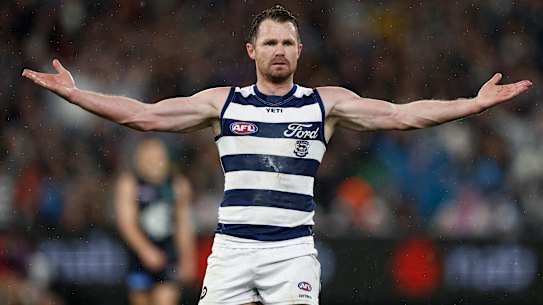 Patrick Dangerfield of the Cats.