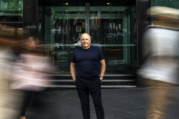 Chris Lucas at the site of Grill Americano Sydney, set to open in September 2025. 