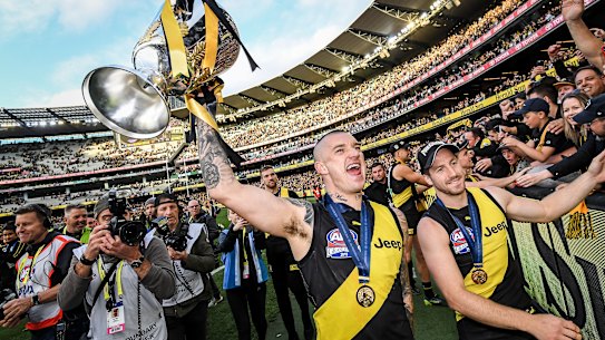Last year's AFL grand final at the Melbourne Cricket Ground.