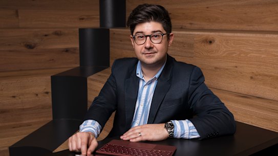 Safe as houses: Harry Klimis, a medical researcher at Westmead Hospital.