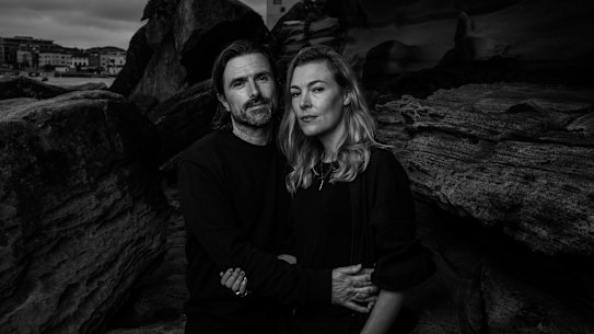 Blue Tongue filmmaking couple Mirrah Foulkes and David Michod in Bondi.