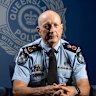 Outgoing Queensland Police Commissioner Steve Gollschewski.