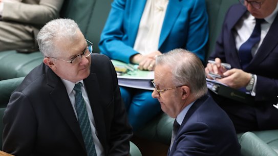 Home Affairs Minister Tony Burke and Prime Minister Anthony Albanese are trying to steer a contentious policy package on migration.