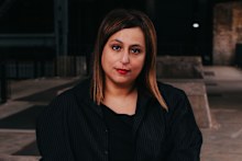 Hoor Al-Quasimi, Artistic Director of the 25th Biennale of Sydney (2026), Photographed at White Bay Power Station, Rozelle. Tuesday 7th October 2025. Photo: James Brickwood. AFR FIN MAG 251007