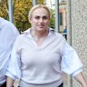 Wilson leaves the Federal Court after a day of evidence.
