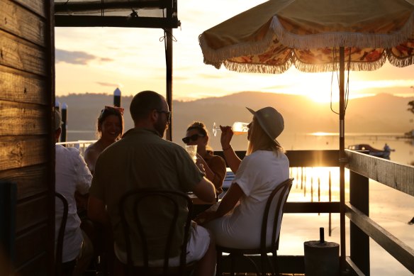 Sunny’s Kiosk on Merimbula Lake.
