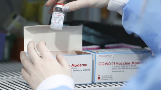 Australia has contracts for 280 million COVID-19 vaccine doses, including 25 million doses of the Moderna mRNA vaccine.