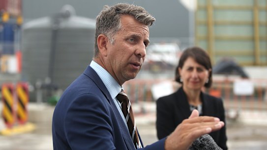 Transport Minister Andrew Constance and NSW Premier Gladys Berejiklian.