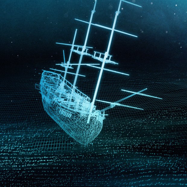 A digital model from a photogramic survey of the Endeavour.