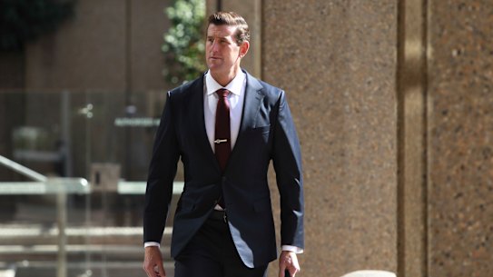 Ben Roberts-Smith outside the Federal Court last month.
