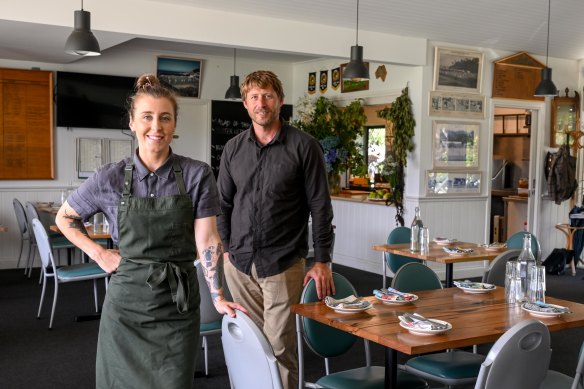 Chef Jo Barrett and partner David Osgood.